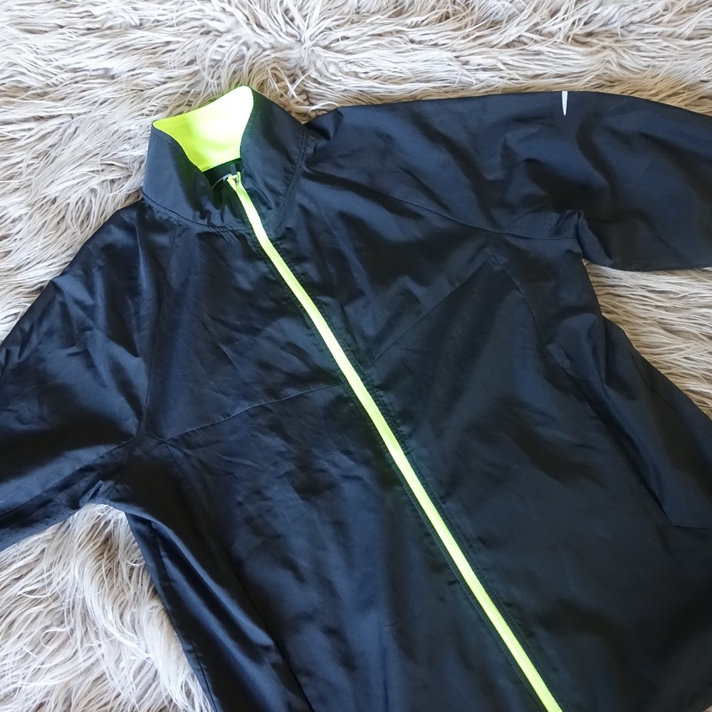 C9 Men's Black Tech Windbreaker Reflective Jacket
